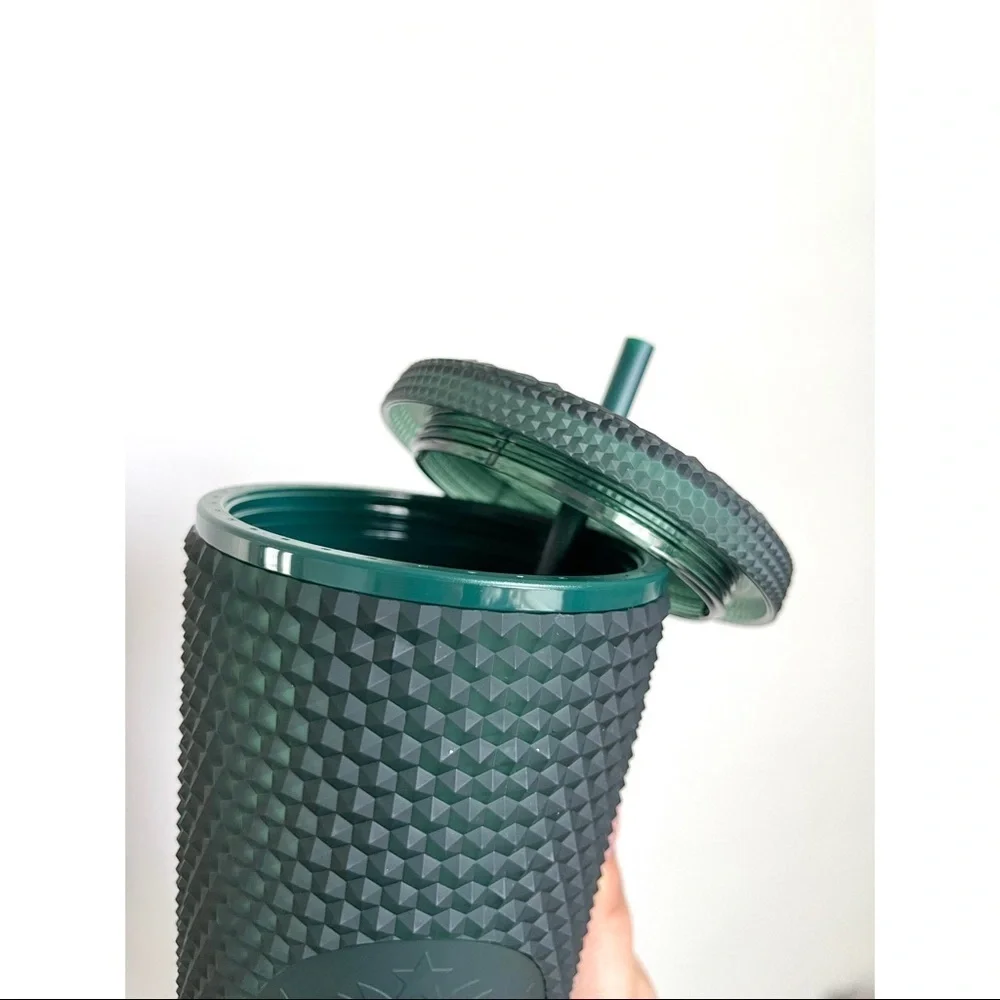 Starbucks Matte Dark Green Studded Tumbler | 24oz